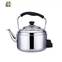 不锈钢电热水壶大容防干烧家用烧水壶电水壶鸣笛电茶壶4-5L6L7L8L FENGHOU 8升加厚电用(95cm电线)