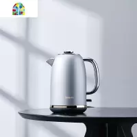 全不锈钢电热水壶304开水壶家用大容量烧水壶自动断电1.8L FENGHOU 砂银