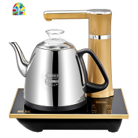 自吸水抽水式电热水壶一体茶道电动喝茶烧水壶全自动上水壶烧茶器 FENGHOU 黑金色配304食品级不锈钢壶