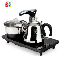 封后电茶炉全自动上水玻璃电热水壶烧水壶泡茶器煮茶器套装家用不锈钢 FENG 净水器23*37金色双玻璃自动主机尺寸23*