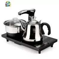 电茶炉全自动上水玻璃电热水壶烧水壶泡茶器煮茶器套装家用不锈钢 FENGHOU 净水器23*37金色防烫主机尺寸23*37