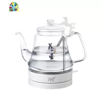 思奈尔玻璃电热烧水壶自动断电家用透明小型长嘴泡煮茶器专用快壶 FENGHOU 1.2L蓝光壶
