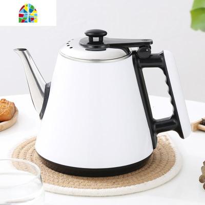 全新升级 茶吧机配套防烫手包胶壶电热茶炉304单个烧水壶茶具配件 FENGHOU 白色1304包胶小五环