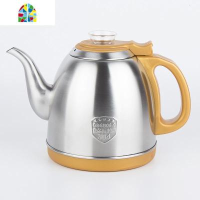 自动上水电热水壶烧水壶 茶具 食品级304不锈钢电茶炉水壶家用单 FENGHOU 全自动古钟金色食品级
