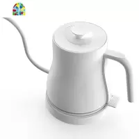 北欧风电热烧水壶泡茶壶专用功夫茶手冲咖啡长嘴细口家用煮开水壶 FENGHOU 素白