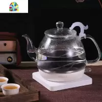 秀竹全玻璃烧水壶泡茶专用透明电水壶热水壶家用长嘴烧水电热水壶 FENGHOU 简约白