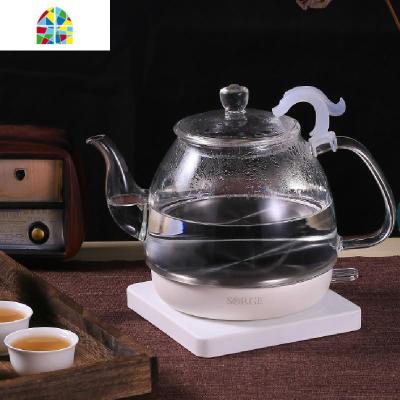 秀竹全玻璃烧水壶泡茶专用透明电水壶热水壶家用长嘴烧水电热水壶 FENGHOU 简约白