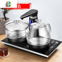 全自动上水烧水壶泡茶机专用功夫茶套装电热茶台一体抽茶具煮家用 FENGHOU 金色(加6个茶杯)