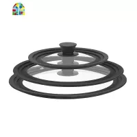钢化玻璃锅盖不粘锅蒸汤炒锅家用透明盖子16-32CM通用阶梯盖 FENGHOU 18-20-22CM通用