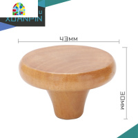 通用型锅盖顶帽 原木锅盖把手 防烫可高温锅盖头锅盖提手锅盖配件 FENGHOU 小号凹式型(木头)-小孔通用