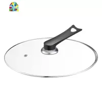不锈钢锅盖32cm/34cm 加高加深加厚拱形锅盖 FENGHOU 32CM盖配黑可立手柄防烫