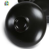 陶瓷砂锅盖子汤煲瓷煲石锅盖子黑色沙锅盖汤锅炖锅盖煲仔饭砂锅盖 FENGHOU 单外盖手工测量直径约16.5CM