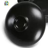 陶瓷砂锅盖子汤煲瓷煲石锅盖子黑色沙锅盖汤锅炖锅盖煲仔饭砂锅盖 FENGHOU 单外盖手工测量直径约16.5CM