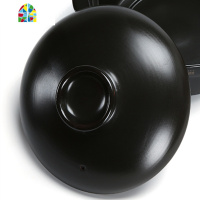 陶瓷砂锅盖子汤煲瓷煲石锅盖子黑色沙锅盖汤锅炖锅盖煲仔饭砂锅盖 FENGHOU 单外盖手工测量直径约18.5CM