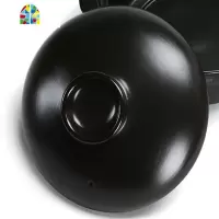 陶瓷砂锅盖子汤煲瓷煲石锅盖子黑色沙锅盖汤锅炖锅盖煲仔饭砂锅盖 FENGHOU 单外盖手工测量直径约28CM