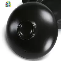 陶瓷砂锅盖子汤煲瓷煲石锅盖子黑色沙锅盖汤锅炖锅盖煲仔饭砂锅盖 FENGHOU 单外盖手工测量直径约32CM-限1
