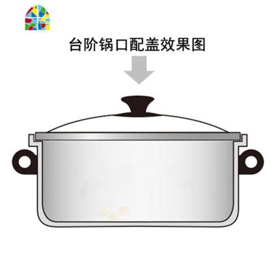 封后c型钢化玻璃锅盖23cm汤锅蒸锅奶锅23 24 25 26 27 28 29 30 31 C型玻璃锅盖只适合台阶锅口