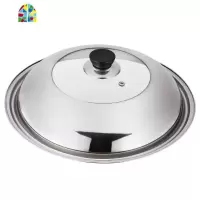 钢化玻璃锅盖可视玻璃盖子家用多功能电锅炒锅蒸锅锅盖30 36 40cm FENGHOU 26加厚锅盖+两个把手一个螺丝刀