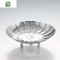 不锈钢蒸架可伸缩折叠蒸笼盘蒸架蒸屉蒸盘器蒸格家用水果篮蒸菜架 FENGHOU 常规普通款平面蒸盘20cm