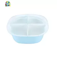 火锅店食材拼盘蔬菜双层分格洗菜盆塑料大号配菜盆子水果盘 FENGHOU 粉色分格双层洗菜篮洗菜篮