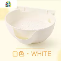 家用多功能沥水客厅水果盘双层果盆懒人嗑瓜子塑料创意水果篮 FENGHOU 浅蓝416洗菜篮洗菜篮
