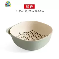 水果盘洗菜盆客厅创意家用菜篮洗菜洗水果篮欧式双层 FENGHOU 3只(深红色)洗菜篮洗菜篮