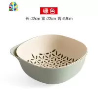 水果盘洗菜盆客厅创意家用菜篮洗菜洗水果篮欧式双层 FENGHOU 3只(红色)洗菜篮洗菜篮