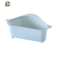 厨房水三角吸盘式洗菜盆过滤水置物架洗碗池抹布收纳挂篮 FENGHOU 蓝色洗菜篮洗菜篮