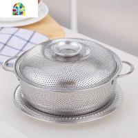 不锈钢密孔沥水篮沥水盆洗菜篮洗米盆水果篮水果盘 FENGHOU 玫瑰金22.5cm