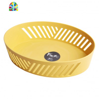 家用网红创意水果盘厨房洗菜盆客厅塑料大号漏水收纳菜篮子 FENGHOU 枣红洗菜篮洗菜篮