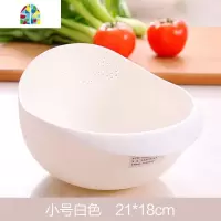 炫彩加厚厨房洗米洗菜盆塑料大号果盆家用洗水果淘米 FENGHOU 小号蓝色洗菜篮洗菜篮