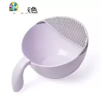 创意厨房 塑料洗菜盆水果蔬篮子洗米盆洗米筛菜篮子 FENGHOU 小号灰色洗菜篮洗菜篮