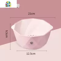 双层厨房洗菜篮塑料沥水果篮果盘收纳篮子水洗菜盆洗菜筐 FENGHOU U形[大号蓝黄]