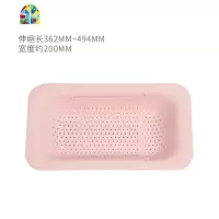 可伸缩洗菜盆沥水菜篓子洗菜水果家用厨房水洗碗收纳 FENGHOU 可伸缩-粉色洗菜篮洗菜篮