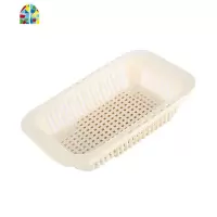 厨房可伸缩水多功能塑料碗碟架洗菜盆水果蔬菜滤水篮 FENGHOU 灰色洗菜篮洗菜篮