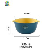 创意双层沥水篮水果篮洗蔬菜盆水果盘塑料家用客厅厨房 FENGHOU 大号浅灰洗菜篮洗菜篮