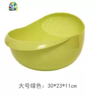 厨房洗菜盆大塑料菜篮子加厚大号家用洗水果篮淘米 FENGHOU 小号浅灰色洗菜篮洗菜篮
