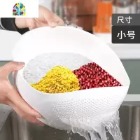 淘米洗米筛洗菜盆家用厨房塑料漏水白色圆形小号 FENGHOU 梨白色[大号][加密孔款]洗菜篮洗菜篮
