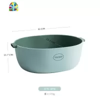 洗菜盆厨房双层塑料洗水果洗菜筐多功能水果盘客厅家用 FENGHOU 大号灰色洗菜篮洗菜篮