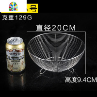 圆形水果篮厨房不锈钢水果盘洗菜盆果蔬筛子蔬菜篮子洗菜筐 FENGHOU 带耳直径22cm套餐洗菜篮洗菜篮