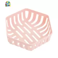 客厅零食盘创意水果盆家用厨房沥水篮水果盘ins北欧风塑料水果篮 FENGHOU 砖粉色洗菜篮洗菜篮