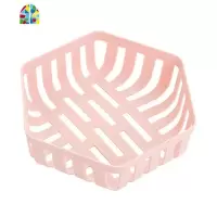 客厅零食盘创意水果盆家用厨房沥水篮水果盘ins北欧风塑料水果篮 FENGHOU 浅粉色洗菜篮洗菜篮