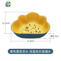 网红水果盘创意现代客厅塑料多功能洗菜盆双层轻奢风果盘 FENGHOU 北欧绿洗菜篮洗菜篮