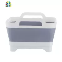 折叠式洗菜篮家用厨房水洗水果蔬菜篮子收纳筐塑料洗菜盆 FENGHOU 升级款(可切菜)