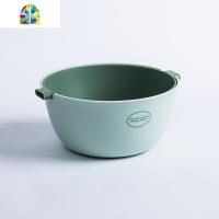 双层洗菜盆厨房洗菜篮水果篮家用水果盘创意现代客厅果盘蓝 FENGHOU O派浅绿色