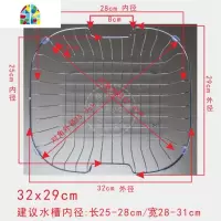 不生锈洗菜盆单双水沥水架 304不锈钢滤水篮洗菜篮 FENGHOU 32x30cm方篮