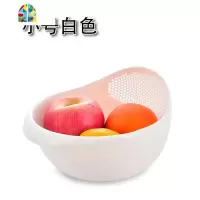 创意厨房洗米筛家用淘米盆塑料沥水篮洗菜篮大小多功能 FENGHOU 小号蓝色