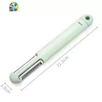 家用三合一多功能削皮器水果蔬菜刨丝刀削苹果刀果蔬菜切片器 FENGHOU 绿色