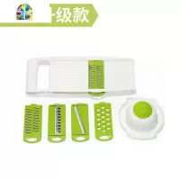 厨房多功能切菜擦子家用擦蔬菜削皮刀土豆丝剥切刨丝器板插刮 FENGHOU 绿色款(无收纳盒)削皮器