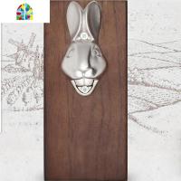 抖音个性创意壁挂式木质磁吸啤酒瓶起子冰箱贴启瓶器 FENGHOU 兔子头磁吸啤酒开瓶器[送啤酒杯1只]